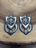 Large Coat of Arms Door Knocker Earrings