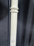Shabby Chic Distressed Off White 3-Way Wooden Floor Lamp (WORKS)
