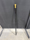 Black Walking Cane With Brass Top