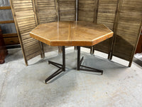 Vintage Octagon Dining Table, No Leaf/No Chairs