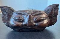 Balinese Deity Hand Carved Vintage Wooden Bell