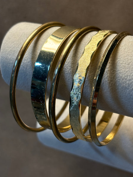 Lot of Gold Tone Bracelets