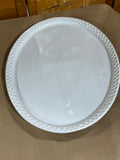 Pottery Barn Great White Heirloom Ceramic Oval Platter