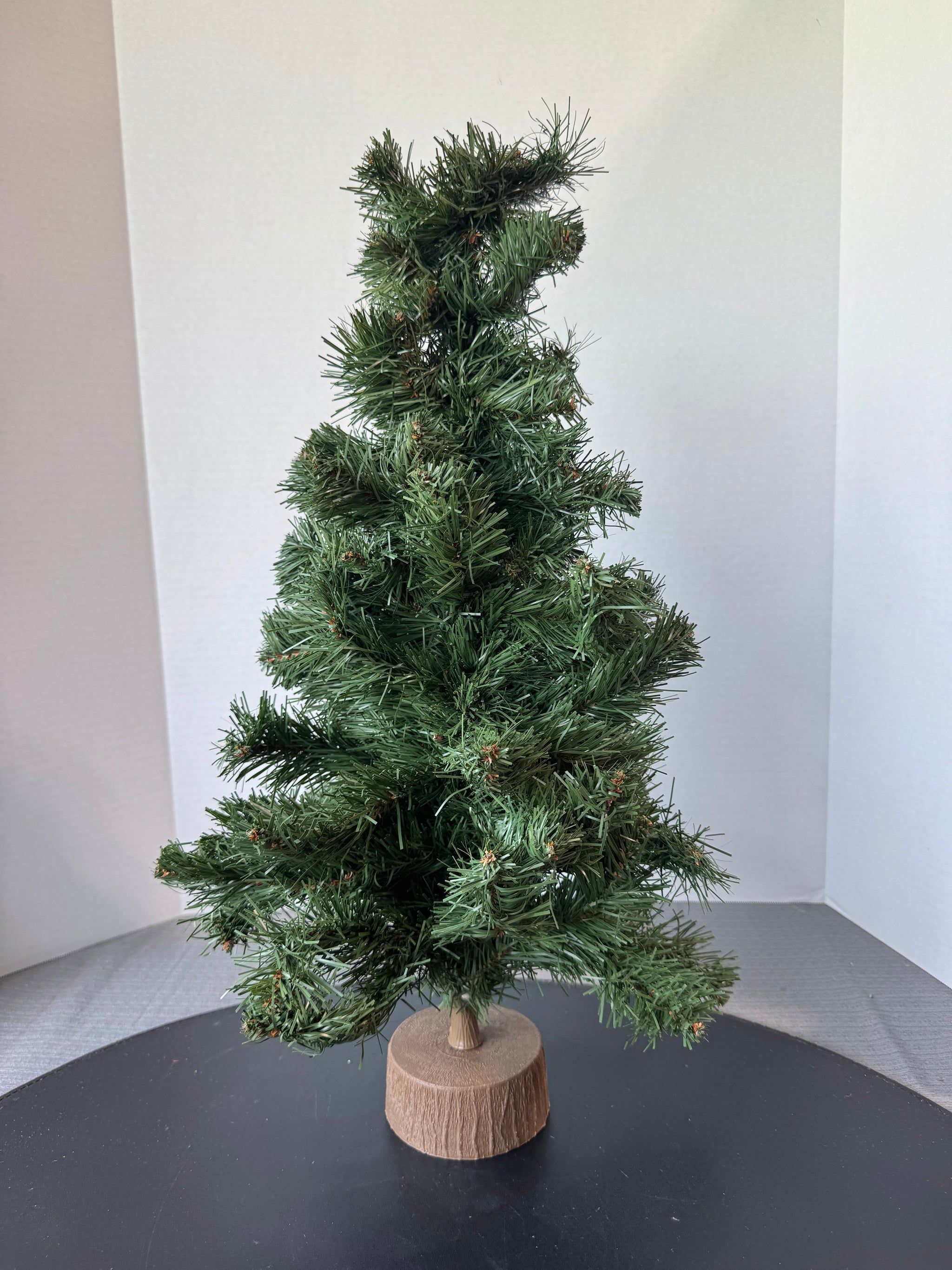 2FT Faux Fir Table Top Christmas Tree with Plastic Base