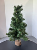 2FT Faux Fir Table Top Christmas Tree with Plastic Base