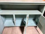 Turquoise/Teal Painted Console Cabinet
