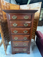 Lingerie Chest with Flip Top Jewelry Storage and Mirror
