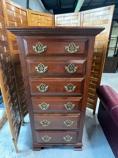 Lingerie Chest with Flip Top Jewelry Storage and Mirror