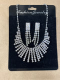 Formal Rhinestone & Earrings Set - TWO SETS AVAILABLE PRICED INDIVIDUALLY $12 EA