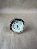 Small Round Silver Desk Clock - Not Tested