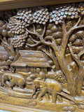 Carved Asian Panel