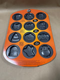 Halloween Cookie Mold Pans - Pair // Appears Unused