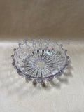 Clear Glass Bowl With Raised Exterior