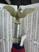 Sentinel in American Flag on Pole with Eagle