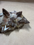 (G) Barite With Hematite Cluster