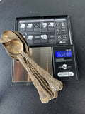 10-Piece Unbranded Vintage Sterling Silver Spoons with Daisy Pattern