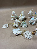 Lenox Snow Pals Mini Tree Ornaments With Box - Set of 12 (H.E)