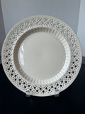 Hartley Greens Leeds Pottery England Creamware Pierced Dinner Plate (4 AVAILABLE—PRICED INDIVIDUALLY AT $95 EACH)