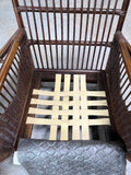 Lexington Rattan Wicker Chair & Ottoman with Cushions