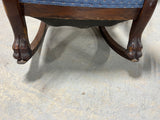 Antique Rocking Chair with Claw Feet