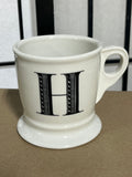 Letter H Anthropologie Monogram  Coffee Mug