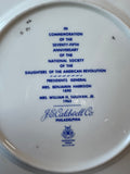 Daughters of the American Revolution 75th Anniversary Commemorative Plate 1965 J.E. Caldwell Co.
