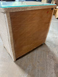 Pier 1 Wicker Dresser with Protective Glass