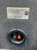 Sony Compact Disc Deck Receiver with Pair of Bookshelf Speakers & Remote