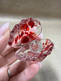 Mini Glass Scallop Shell With Pearl