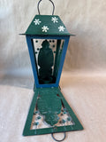 Metal Holiday Penguin Tea Light Candle Lantern