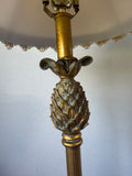 (A) Gilded Resin Pineapple Buffet Lamp (WORKS)
