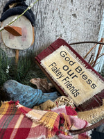 Heavyweight Rustic Snowman Hanging Decor
