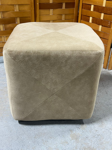 Harbor Town Lifestyle Tan Ottoman
