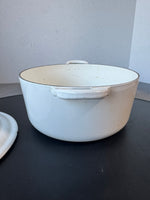 Le Creuset White Enamel Cast Iron Dutch Oven