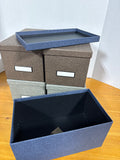 5 Piece Canvas Picture Storage Boxes