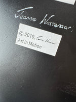Signed Jeanne Wassenaar Art in Motion Bohemian Glass Tray