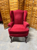 Red Wingback Chair, Unbranded