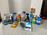 Cleaning Lot (E) *Most bottles at least half full*
