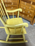 Painted Yellow Child's Rocker