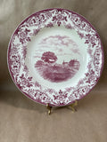 Mulberry Transferware Wedgwood Wheaton College “Wheaton Female Seminary In 1840” - Wedgewood (D)