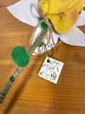 Handmade Folk Art Flower Garden Stake - Harold & Hazel Hare