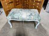 Painted Upholstered Bench