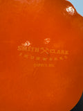 Orange Smith & Clark Ironworks 2 Qt Enameled Cast Iron Pumpkin Dutch Oven
