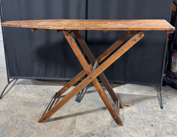 Primitive Wooden Vintage Folding Ironing Board AS IS (READ DESCRIPTION CAREFULLY)