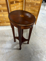 Butler Petite Oval Side Table with Pull Out