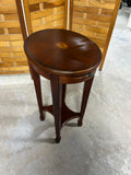 Butler Petite Oval Side Table with Pull Out