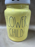 Rae Dunn Flower Child Bunny Cookie Jar