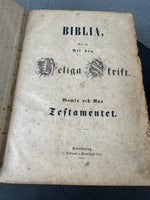 Antique 1851 Biblia Swedish Bible