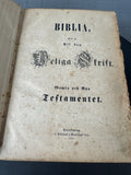 Antique 1851 Biblia Swedish Bible