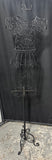 Black Metal Scroll Vintage Dress Form